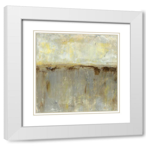 First Light I White Modern Wood Framed Art Print with Double Matting by Holland, Julie