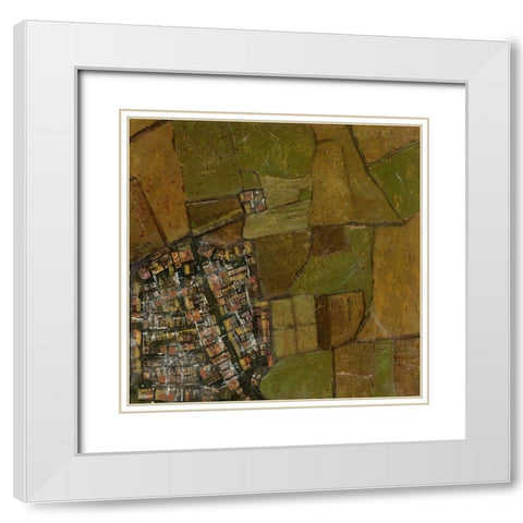 High Altitude II White Modern Wood Framed Art Print with Double Matting by Fagalde, Jarman