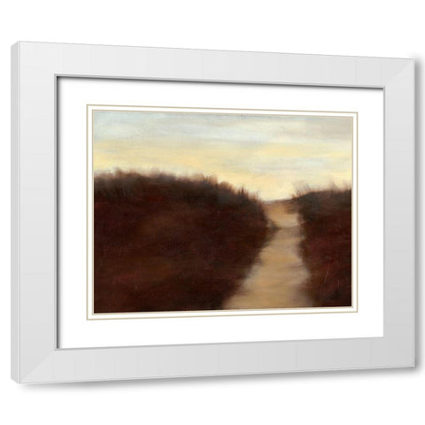 Sunrise Stroll III White Modern Wood Framed Art Print with Double Matting by Goldberger, Jennifer