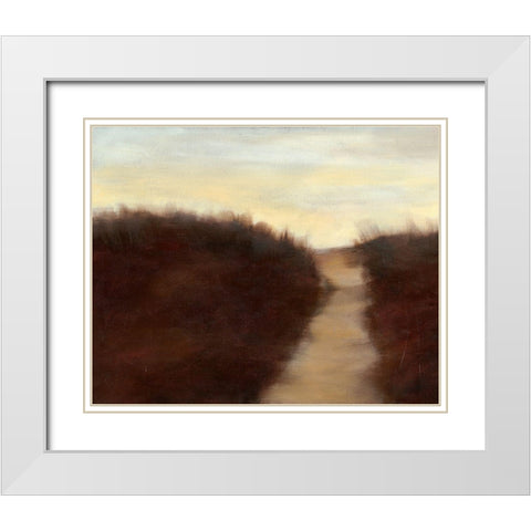 Sunrise Stroll III White Modern Wood Framed Art Print with Double Matting by Goldberger, Jennifer