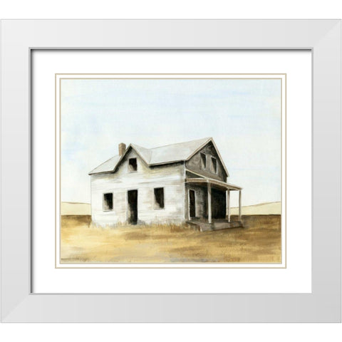 Amarillo I White Modern Wood Framed Art Print with Double Matting by Meagher, Megan