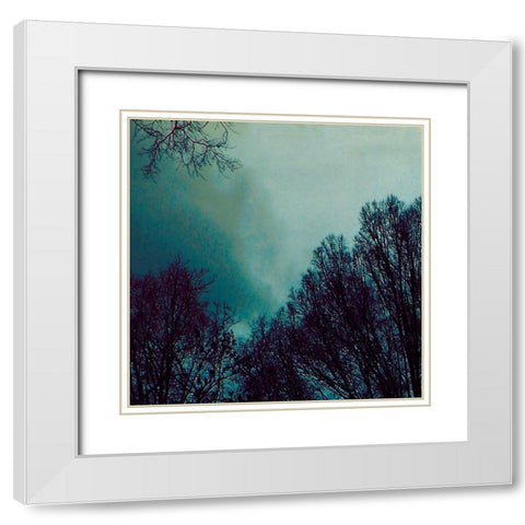 Nocturne I White Modern Wood Framed Art Print with Double Matting by Ludwig, Alicia