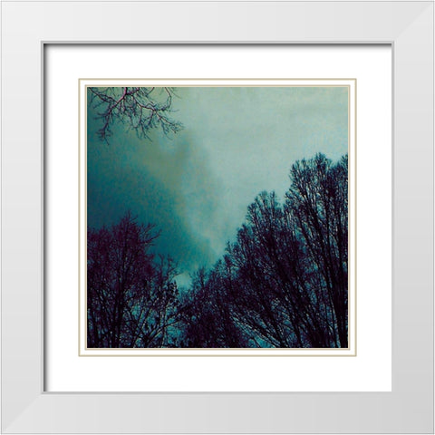 Nocturne I White Modern Wood Framed Art Print with Double Matting by Ludwig, Alicia