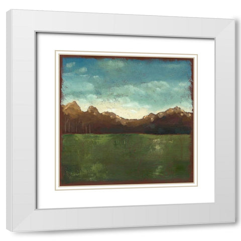 Rural Retreat III White Modern Wood Framed Art Print with Double Matting by Zarris, Chariklia