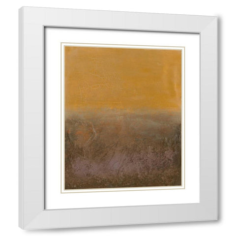 Gradient I White Modern Wood Framed Art Print with Double Matting by Goldberger, Jennifer