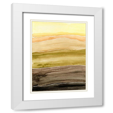Sun Dance I White Modern Wood Framed Art Print with Double Matting by Ludwig, Alicia