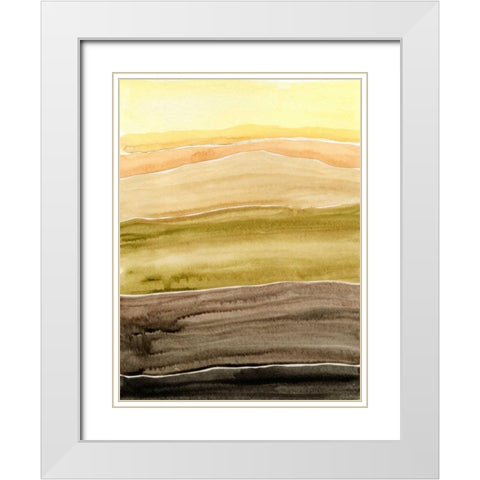 Sun Dance I White Modern Wood Framed Art Print with Double Matting by Ludwig, Alicia