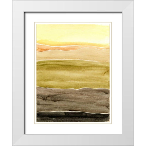 Sun Dance II White Modern Wood Framed Art Print with Double Matting by Ludwig, Alicia