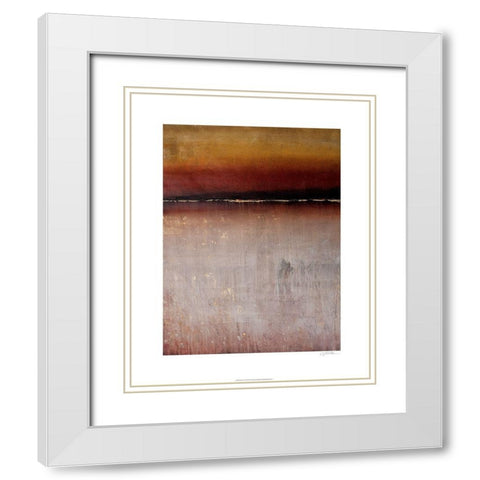 Terrain I White Modern Wood Framed Art Print with Double Matting by OToole, Tim