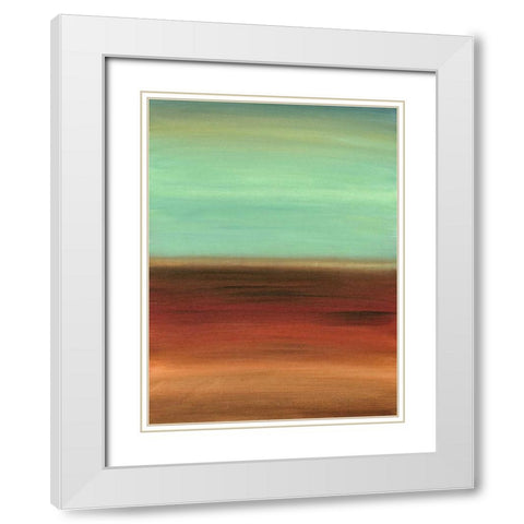 Geologic Sequence I White Modern Wood Framed Art Print with Double Matting by Harper, Ethan