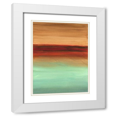 Geologic Sequence II White Modern Wood Framed Art Print with Double Matting by Harper, Ethan