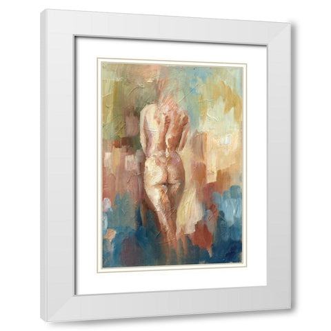 Amanda I White Modern Wood Framed Art Print with Double Matting by Harper, Ethan