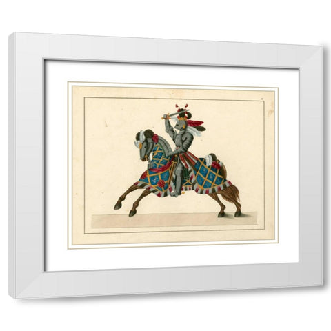 Knights in Armour II White Modern Wood Framed Art Print with Double Matting by Kottenkamp