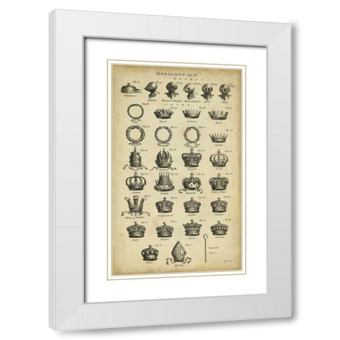 Encyclopediae IV White Modern Wood Framed Art Print with Double Matting by Chambers