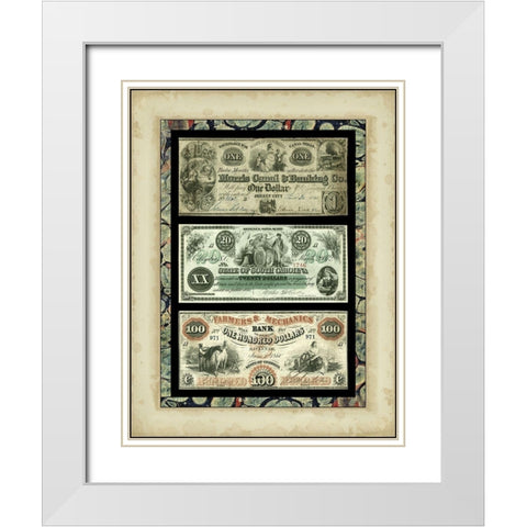 Money, Money, Money III White Modern Wood Framed Art Print with Double Matting by Unknown
