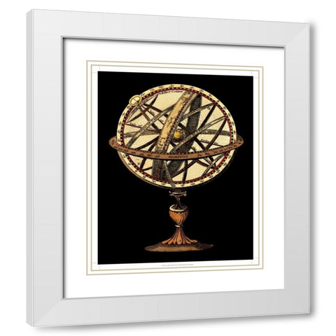 Sphere of the World I White Modern Wood Framed Art Print with Double Matting by Vision Studio