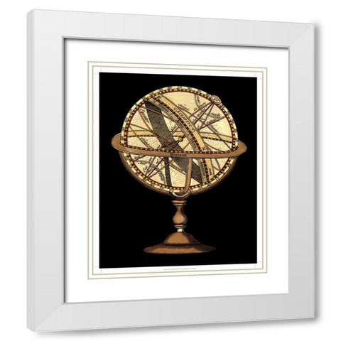 Sphere of the World II White Modern Wood Framed Art Print with Double Matting by Vision Studio