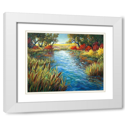That Light White Modern Wood Framed Art Print with Double Matting by Pfannmuller, A. A.