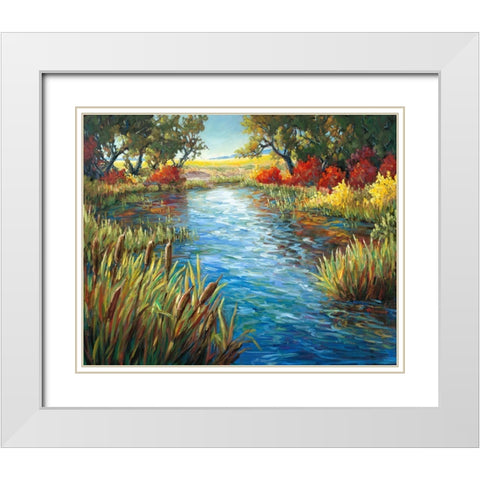 That Light White Modern Wood Framed Art Print with Double Matting by Pfannmuller, A. A.