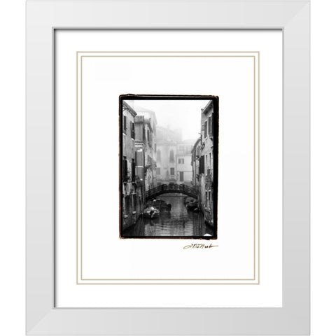 Waterways of Venice II White Modern Wood Framed Art Print with Double Matting by DeNardo, Laura