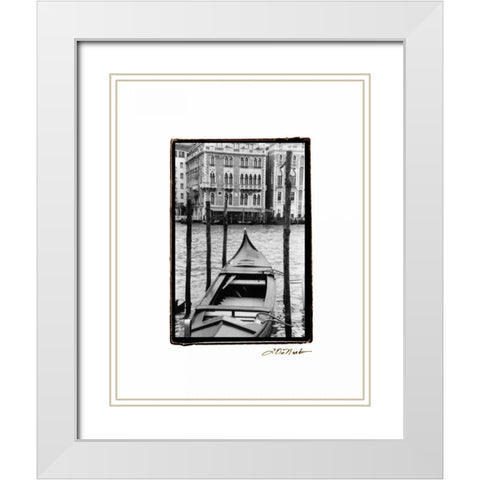 Waterways of Venice III White Modern Wood Framed Art Print with Double Matting by DeNardo, Laura