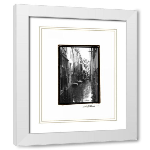 Waterways of Venice VII White Modern Wood Framed Art Print with Double Matting by DeNardo, Laura