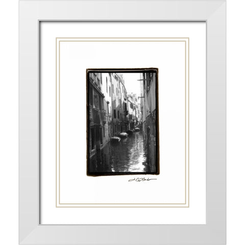 Waterways of Venice VII White Modern Wood Framed Art Print with Double Matting by DeNardo, Laura