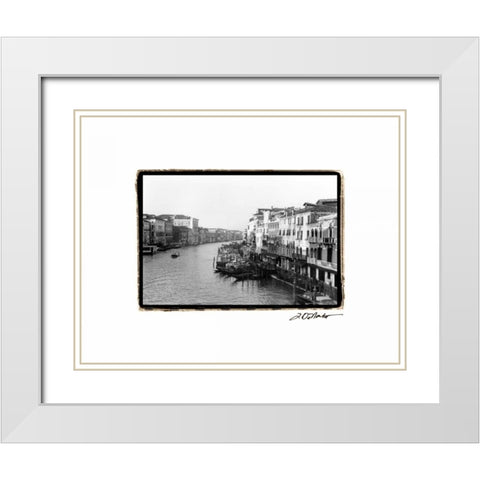 Waterways of Venice XIII White Modern Wood Framed Art Print with Double Matting by DeNardo, Laura