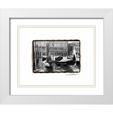 Waterways of Venice XIV White Modern Wood Framed Art Print with Double Matting by DeNardo, Laura