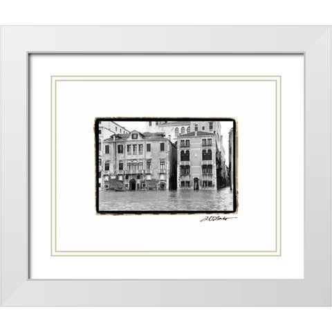 Waterways of Venice XVI White Modern Wood Framed Art Print with Double Matting by DeNardo, Laura