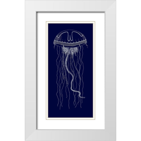 Languishing Drifters II White Modern Wood Framed Art Print with Double Matting by Vision Studio