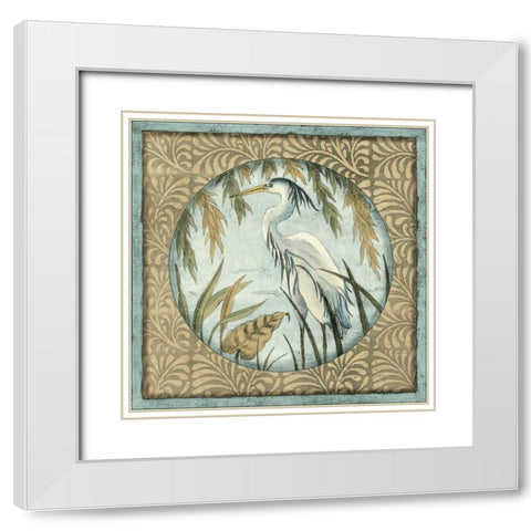 Quiet Elegance II White Modern Wood Framed Art Print with Double Matting by Slocum, Nancy