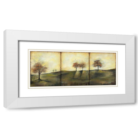 Autumnal Meadow II White Modern Wood Framed Art Print with Double Matting by Goldberger, Jennifer