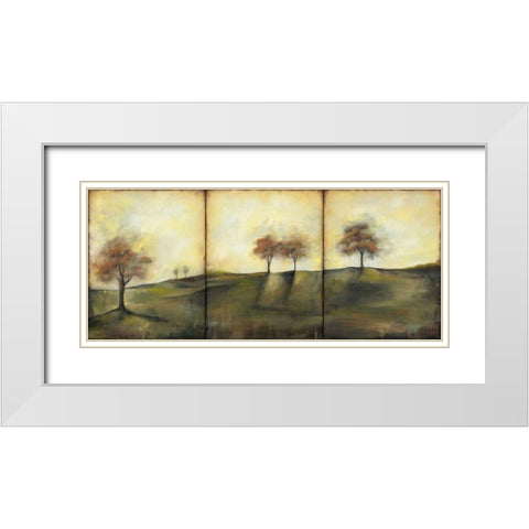 Autumnal Meadow II White Modern Wood Framed Art Print with Double Matting by Goldberger, Jennifer