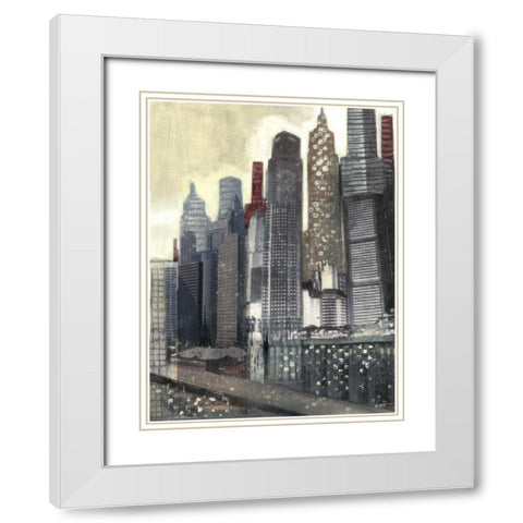Urban Landscape II White Modern Wood Framed Art Print with Double Matting by Wyatt Jr., Norman