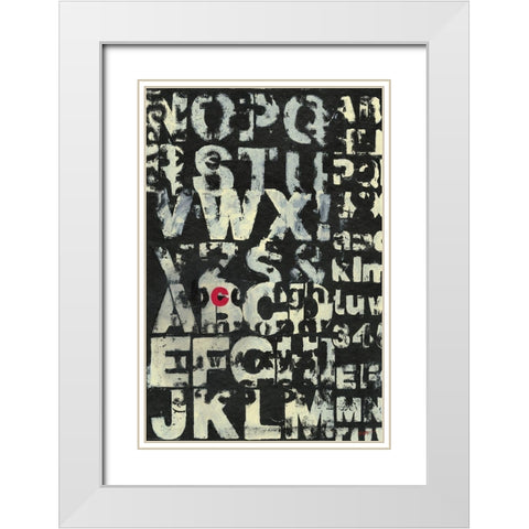 See White Modern Wood Framed Art Print with Double Matting by Wyatt Jr., Norman