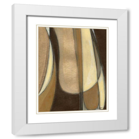 Voyage I White Modern Wood Framed Art Print with Double Matting by Wyatt Jr., Norman