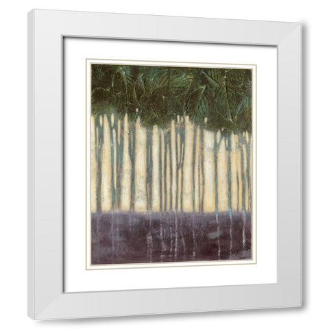 Sunlit Rainforest II White Modern Wood Framed Art Print with Double Matting by Wyatt Jr., Norman