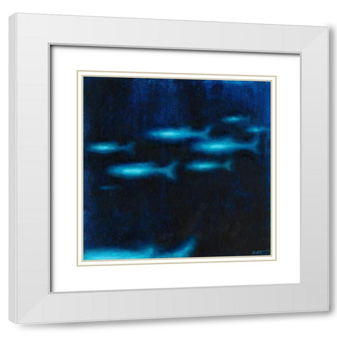 School I White Modern Wood Framed Art Print with Double Matting by Wyatt Jr., Norman