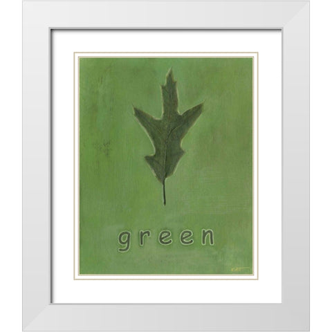 Going Green I White Modern Wood Framed Art Print with Double Matting by Wyatt Jr., Norman