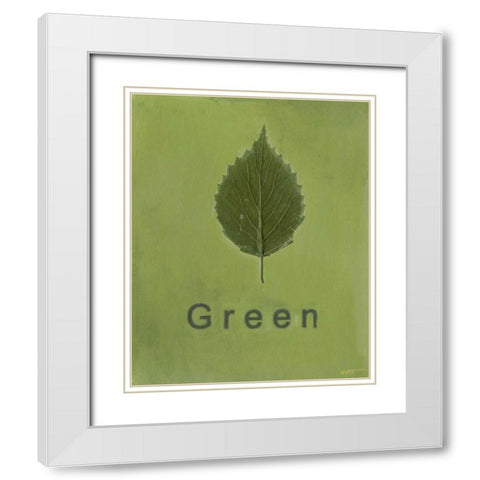Going Green II White Modern Wood Framed Art Print with Double Matting by Wyatt Jr., Norman
