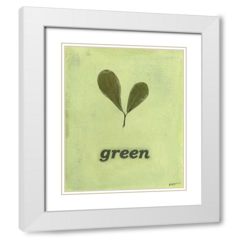 Going Green III White Modern Wood Framed Art Print with Double Matting by Wyatt Jr., Norman