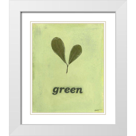 Going Green III White Modern Wood Framed Art Print with Double Matting by Wyatt Jr., Norman