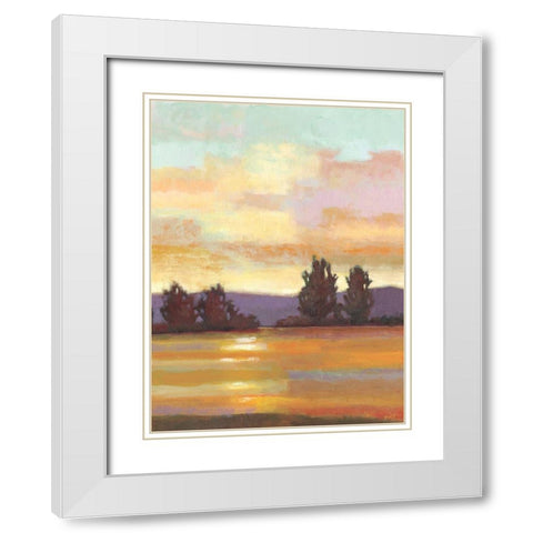 Canyon River II White Modern Wood Framed Art Print with Double Matting by Wyatt Jr., Norman