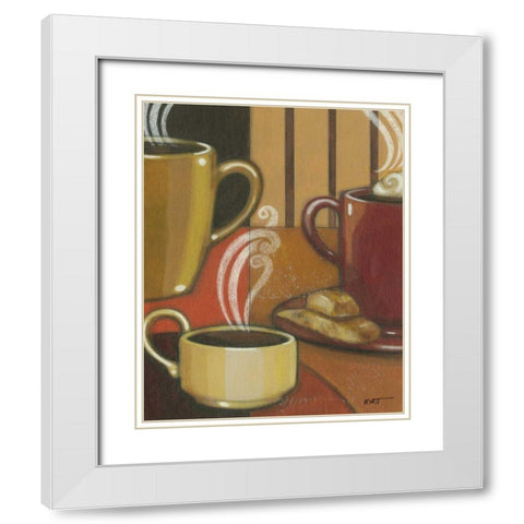 Another Cup III White Modern Wood Framed Art Print with Double Matting by Wyatt Jr., Norman