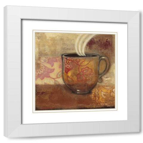 Rich and Smooth IV White Modern Wood Framed Art Print with Double Matting by Wyatt Jr., Norman