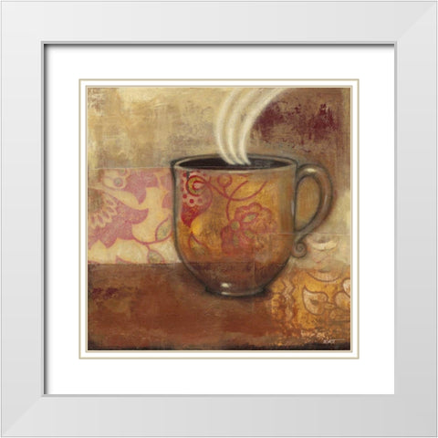 Rich and Smooth IV White Modern Wood Framed Art Print with Double Matting by Wyatt Jr., Norman