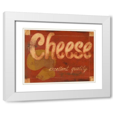 Cheese White Modern Wood Framed Art Print with Double Matting by Wyatt Jr., Norman