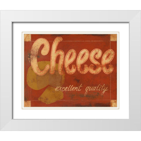 Cheese White Modern Wood Framed Art Print with Double Matting by Wyatt Jr., Norman