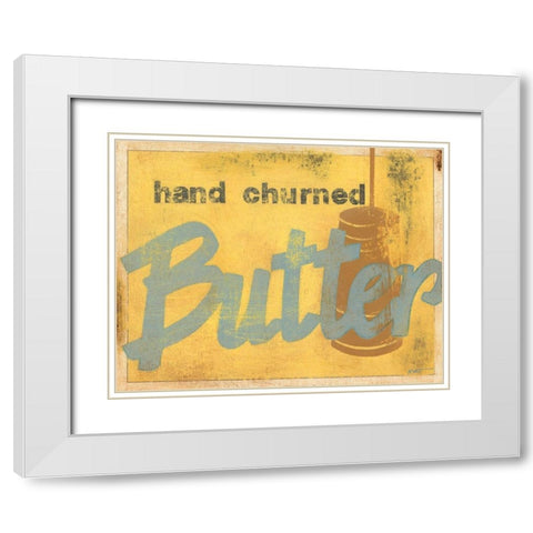 Butter White Modern Wood Framed Art Print with Double Matting by Wyatt Jr., Norman